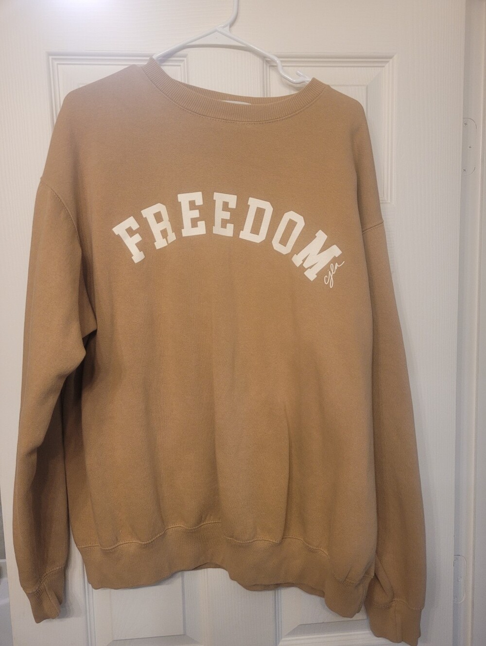 Carly Jean Los Angeles Freedom Graphic Crewneck Sweatshirt